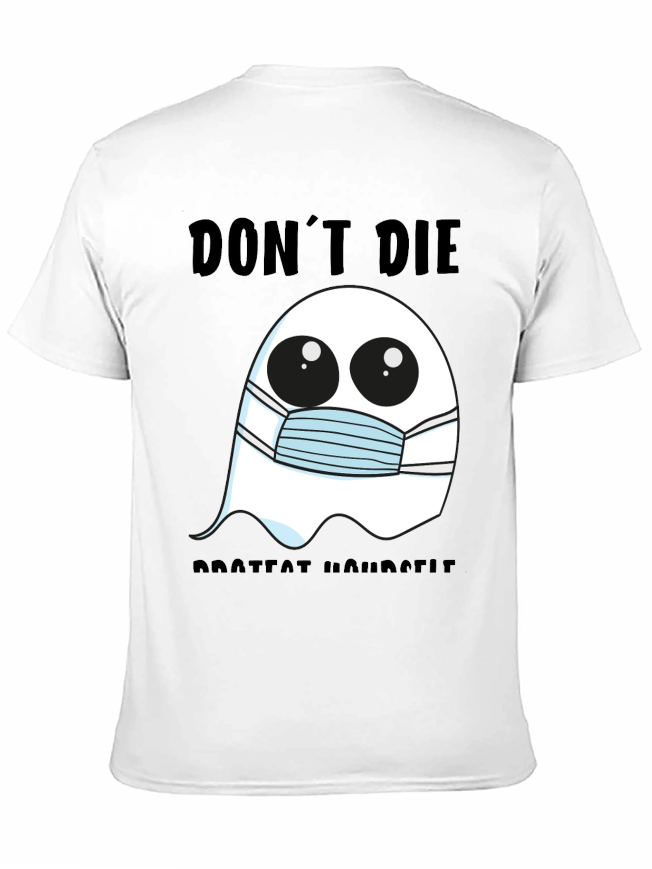 Ghost Face Mask Tee: Dont Die Protect Yourself!