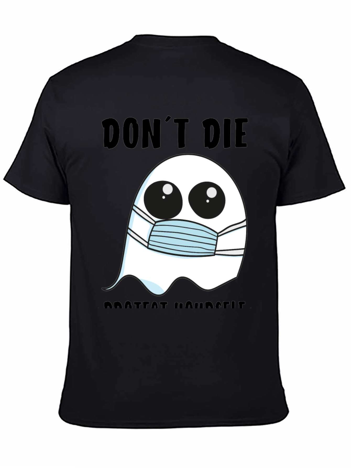 Ghost Face Mask Tee: Dont Die Protect Yourself!