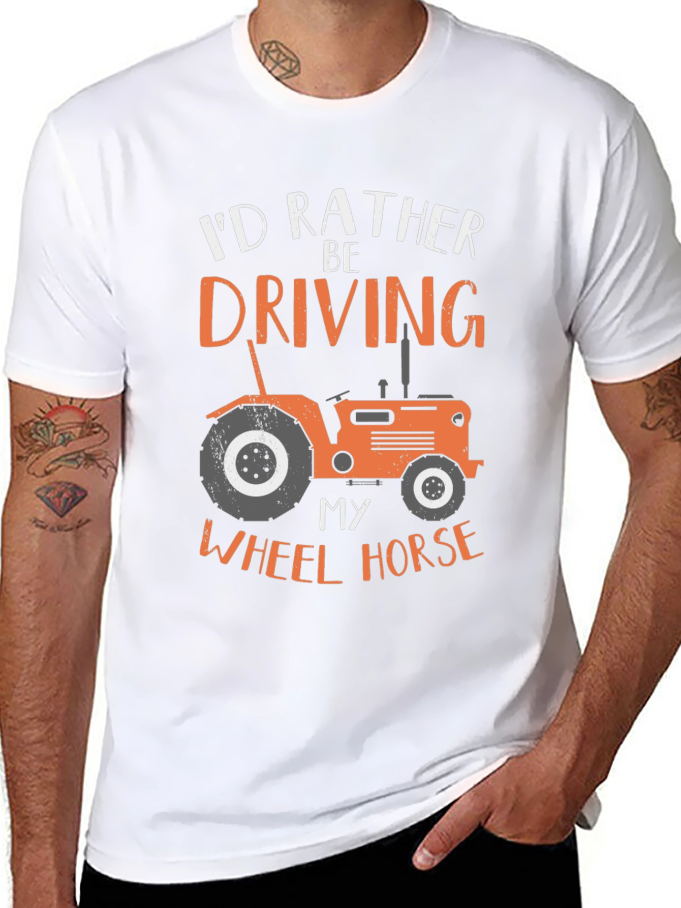 Driving Tractor T-Shirt - Wheel Horse Tee