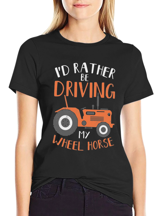 Driving Tractor T-Shirt - Wheel Horse Tee