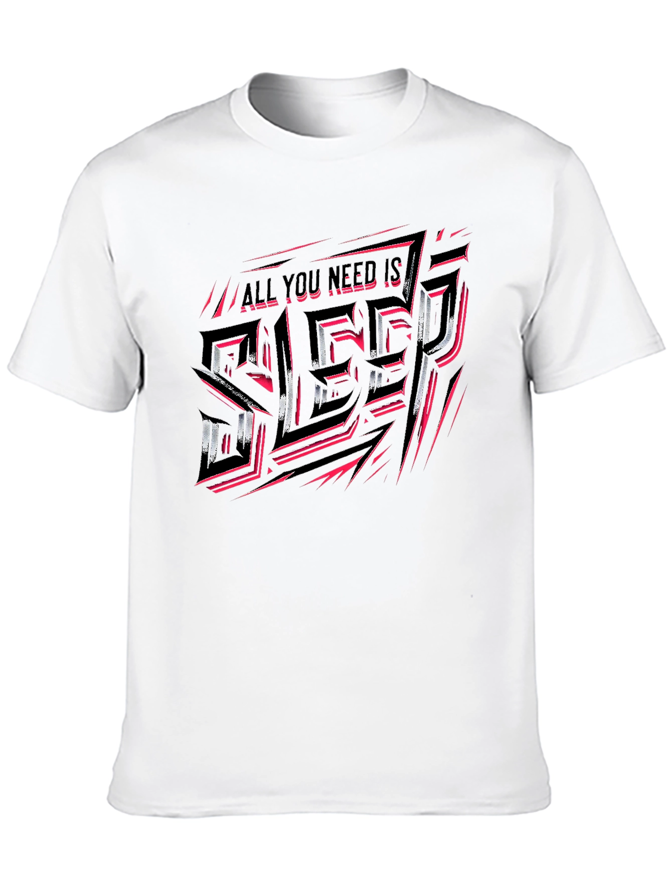 All You Need Is Sleep Black Graphic Tee