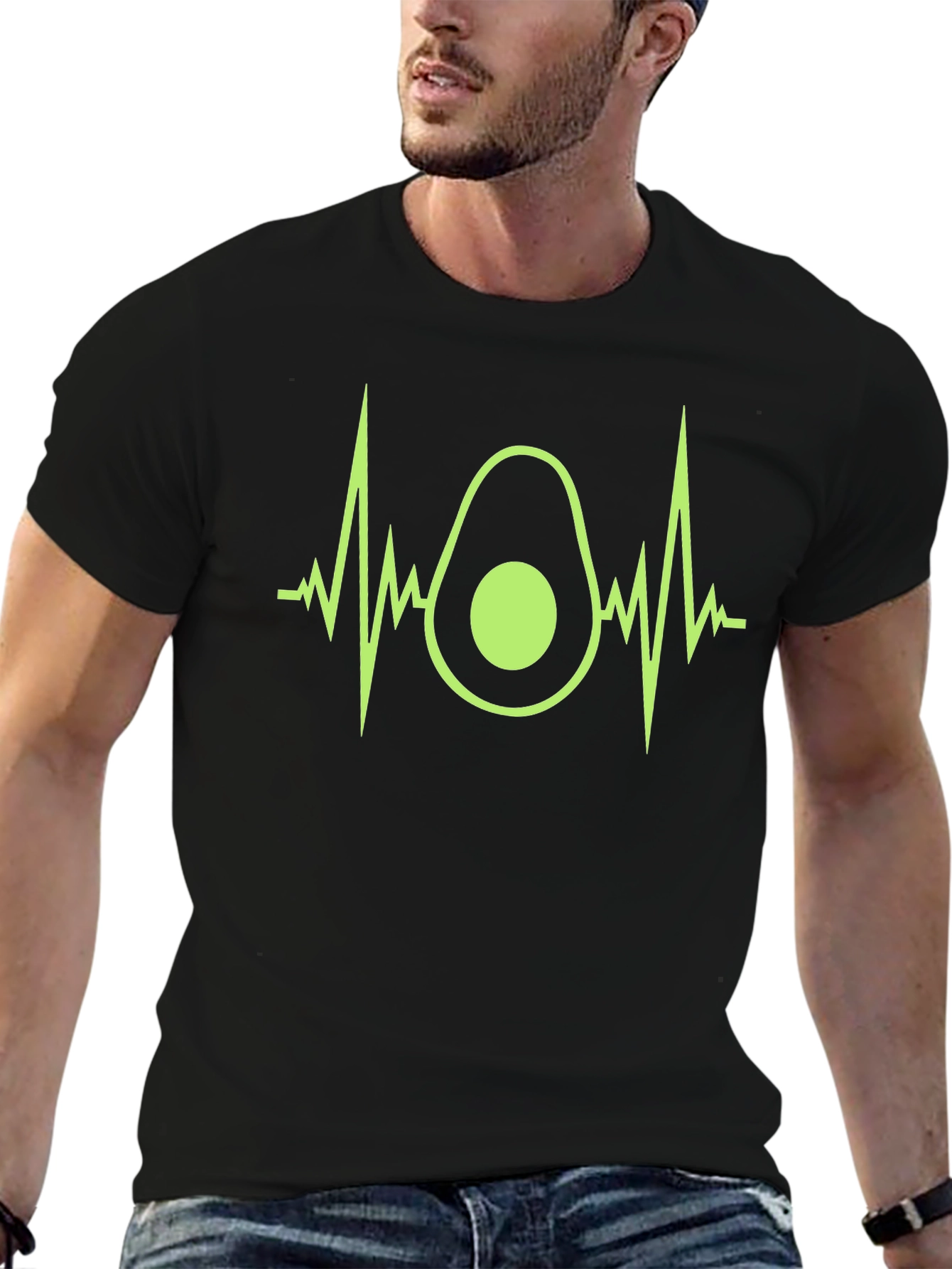 Avocado Heartbeat Graphic Tee