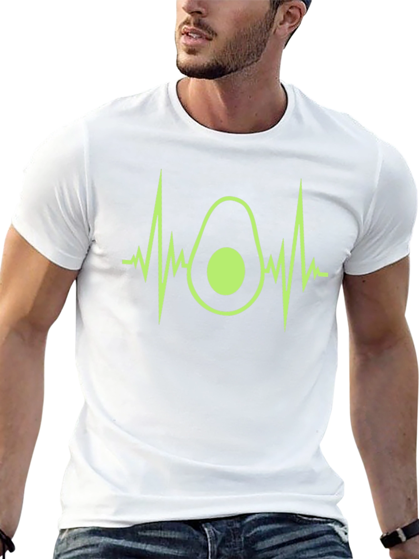 Avocado Heartbeat Graphic Tee