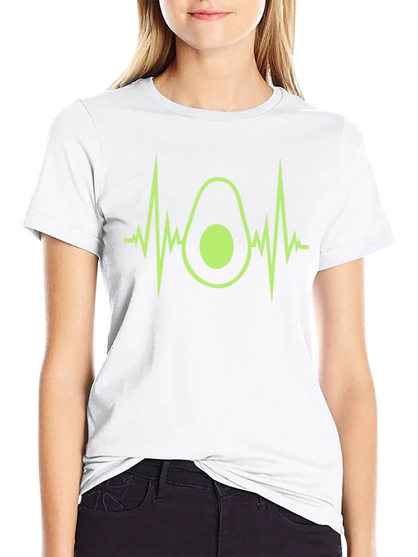 Avocado Heartbeat Graphic Tee