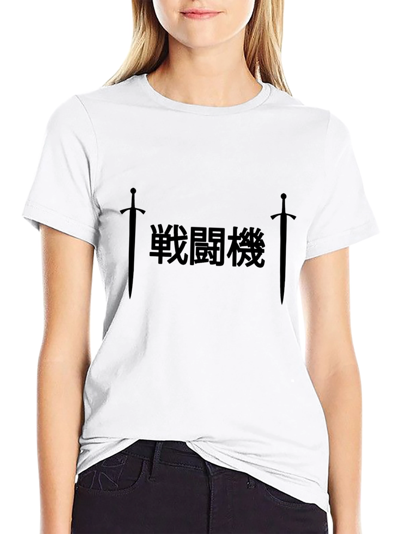 Samurai Sword Graphic Black T-Shirt