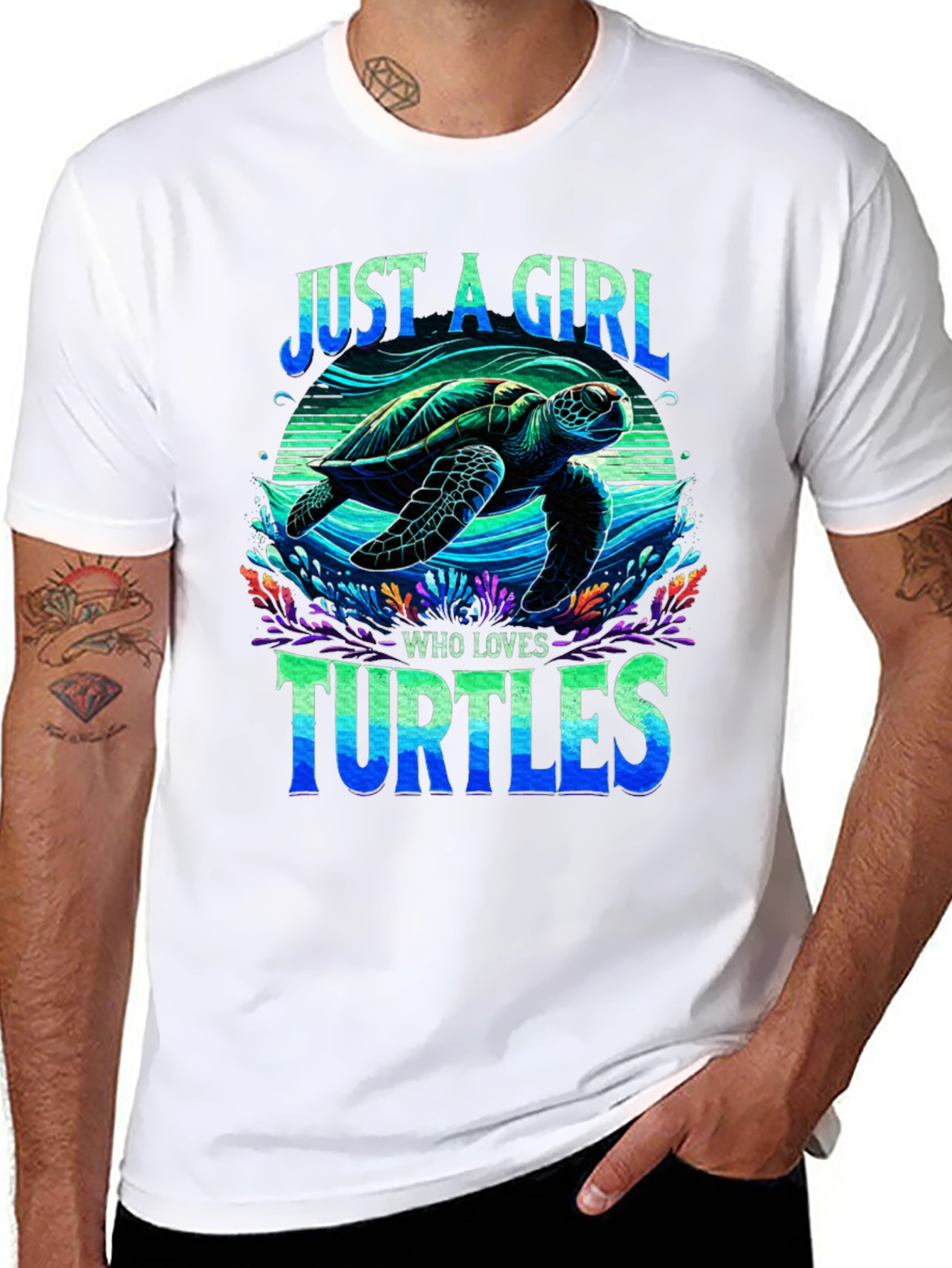 Just a Girl Who Loves Turtles T-Shirt