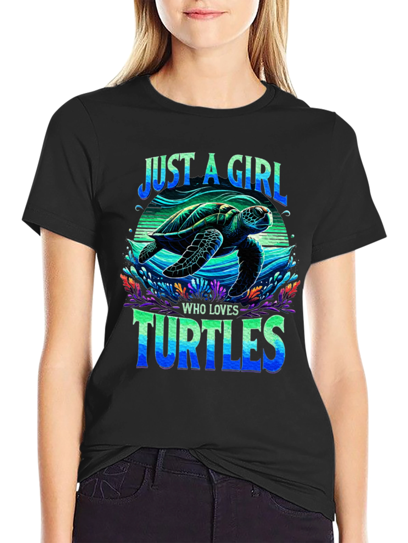 Just a Girl Who Loves Turtles T-Shirt
