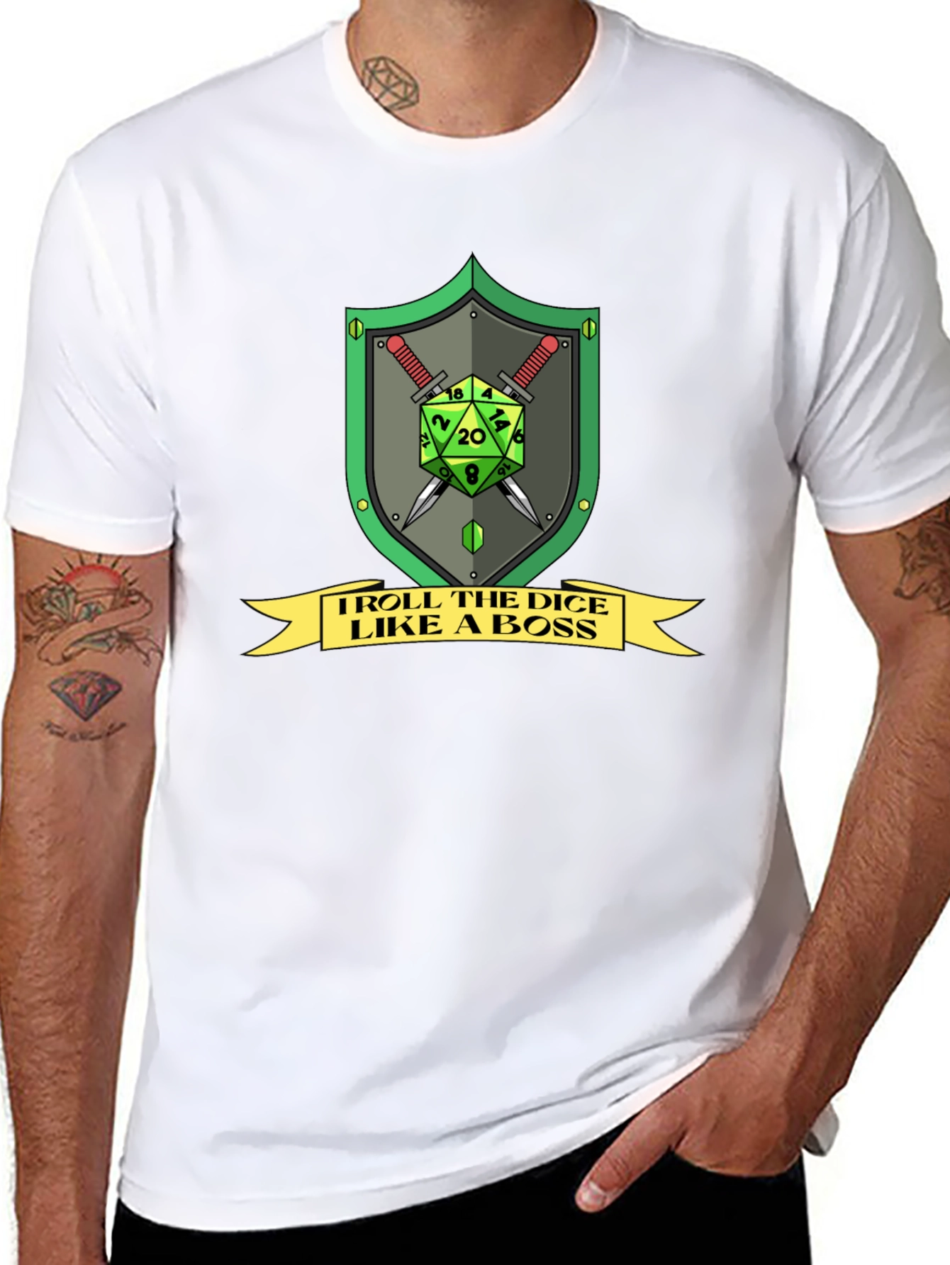 Troll the Dice Like a Boss Graphic Tee