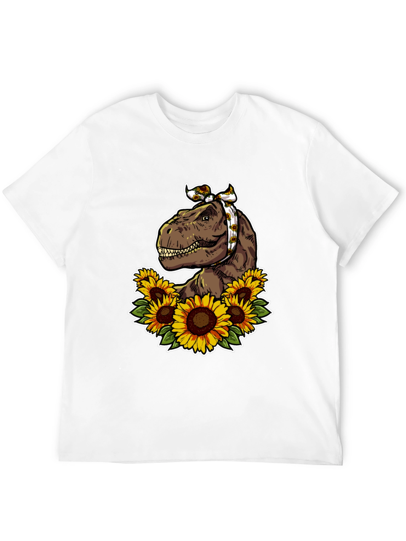 Dino Sunflower Graphic T-Shirt