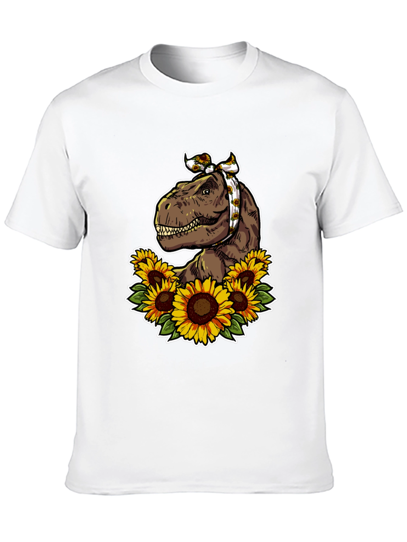 Dino Sunflower Graphic T-Shirt