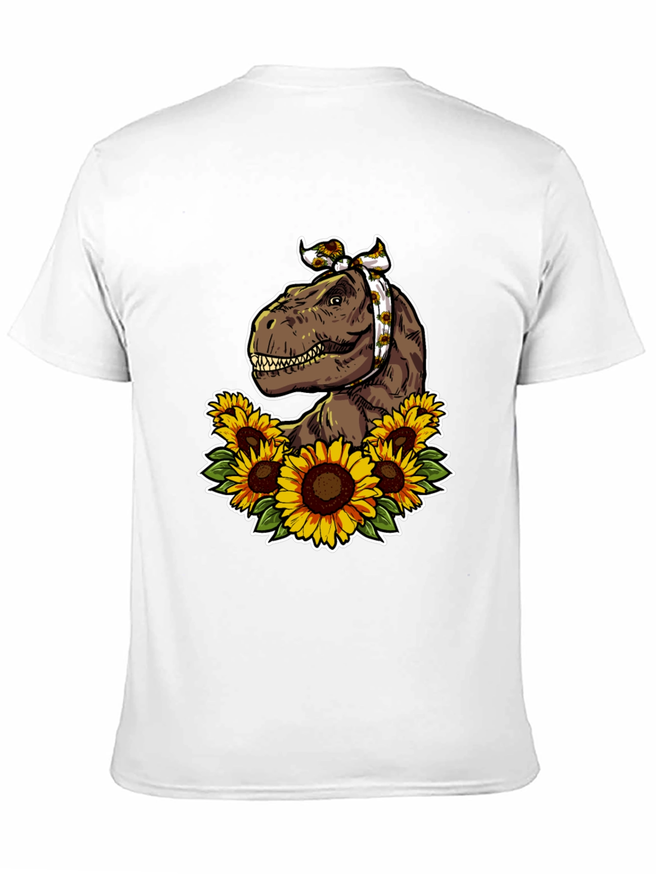 Dino Sunflower Graphic T-Shirt