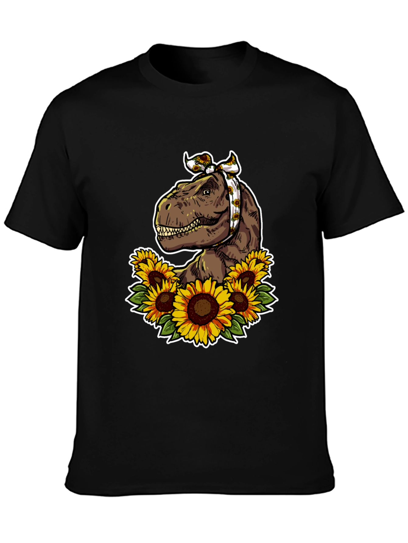 Dino Sunflower Graphic T-Shirt