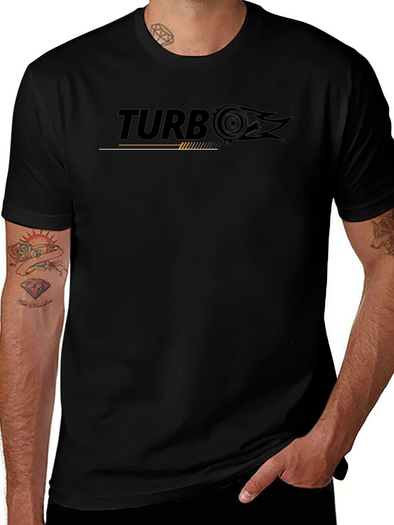 Turbo Graphic Tee - Speed Enthusiast Black T-Shirt
