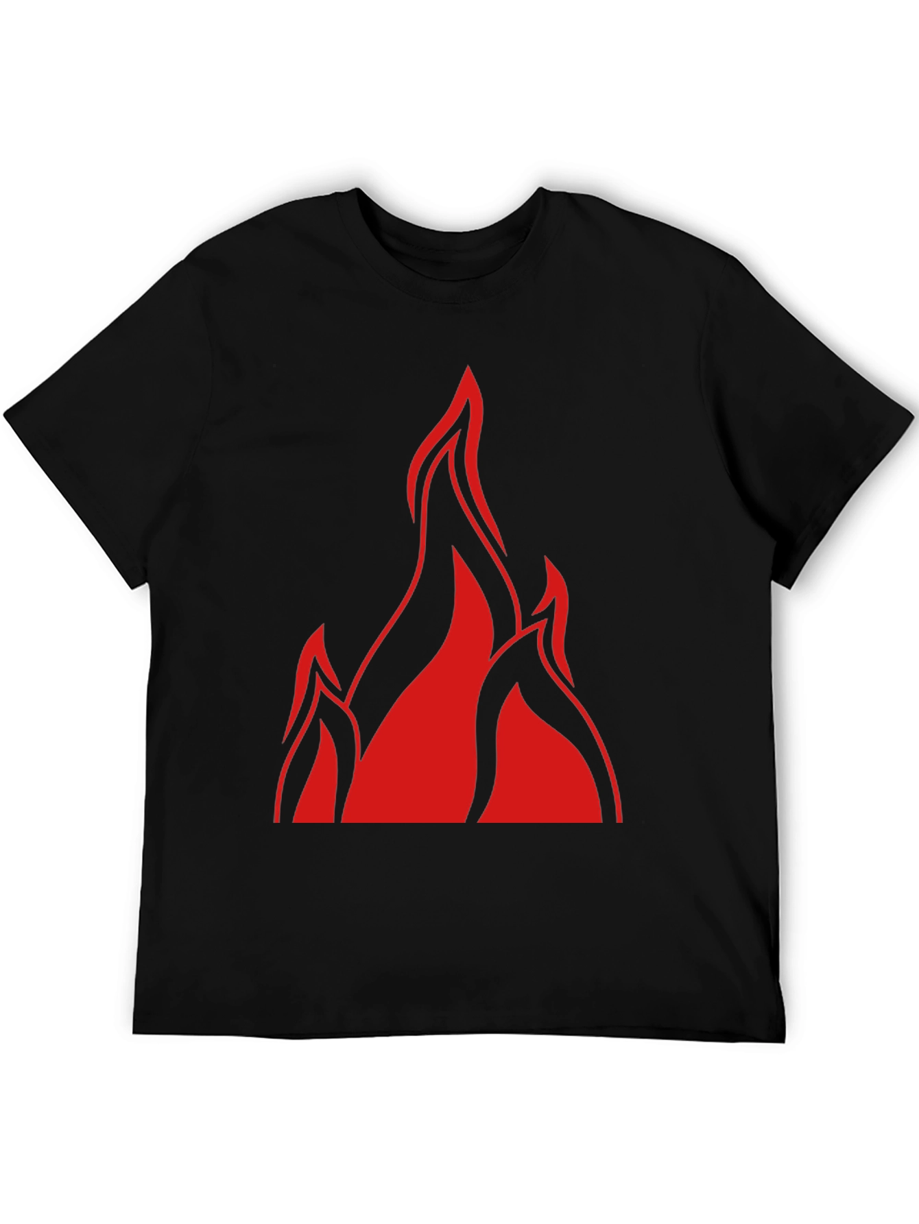Flame Graphic Black T-Shirt