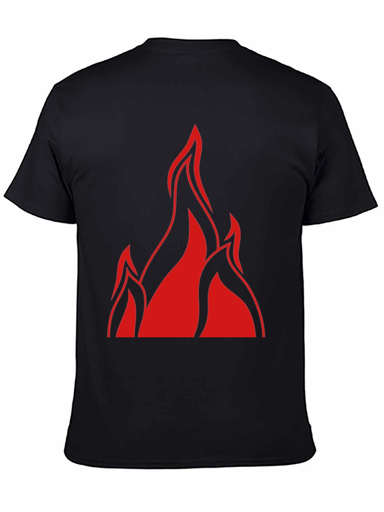 Flame Graphic Black T-Shirt