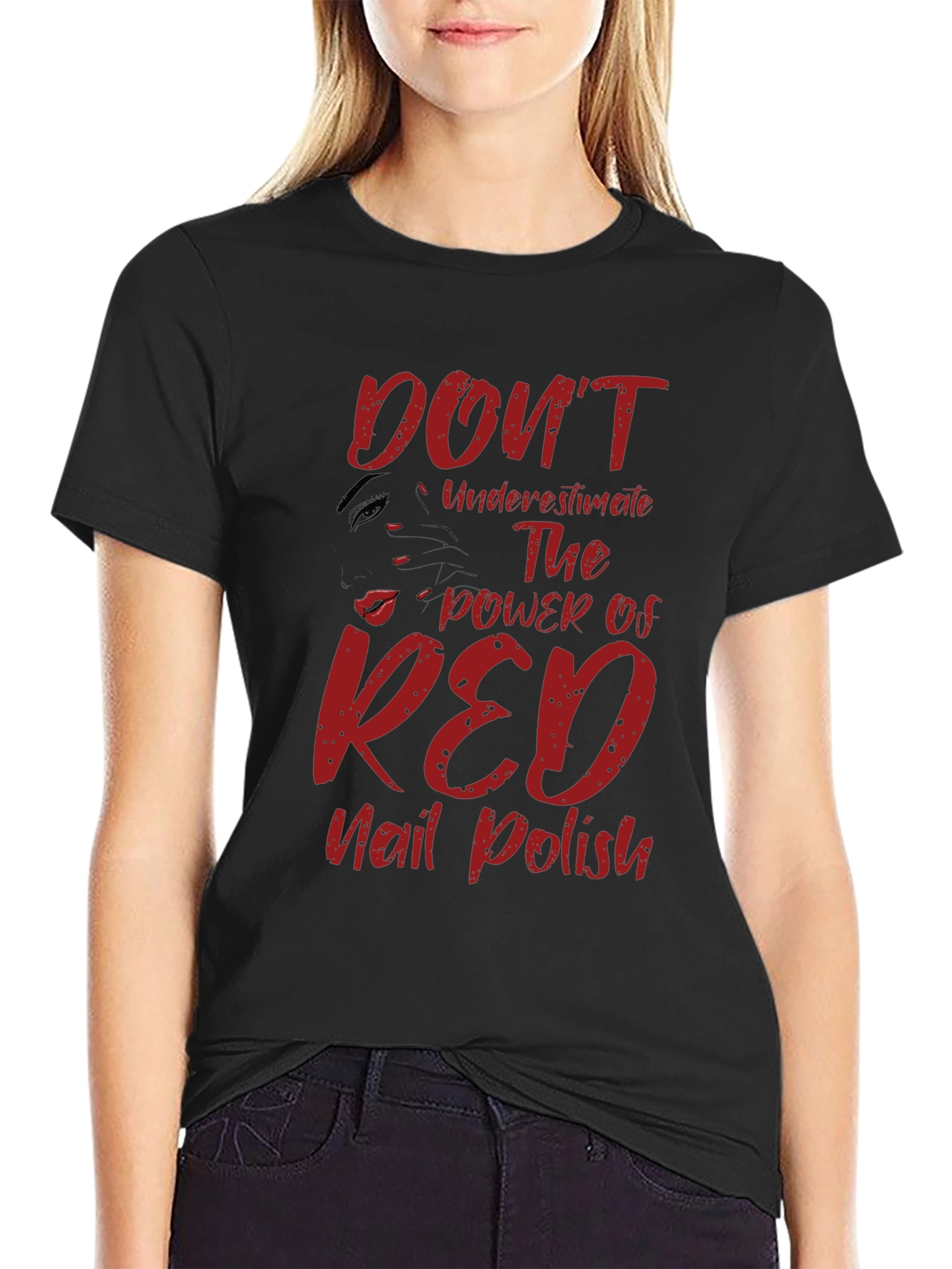 Red Nail Polish Power T-Shirt