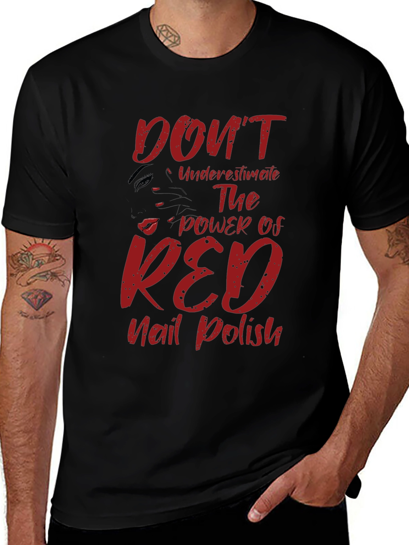 Red Nail Polish Power T-Shirt