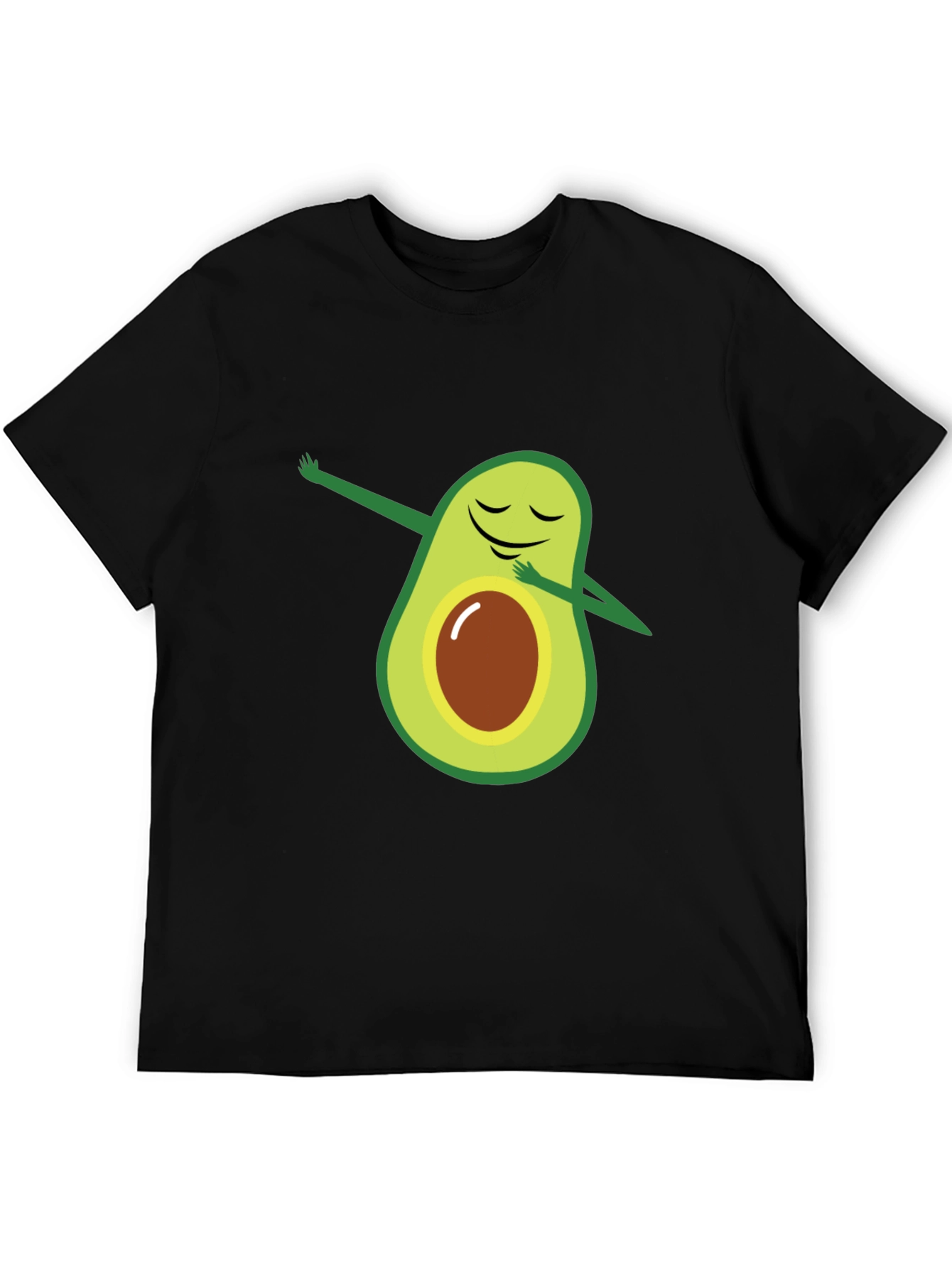 Dabbing Avocado Black T-Shirt