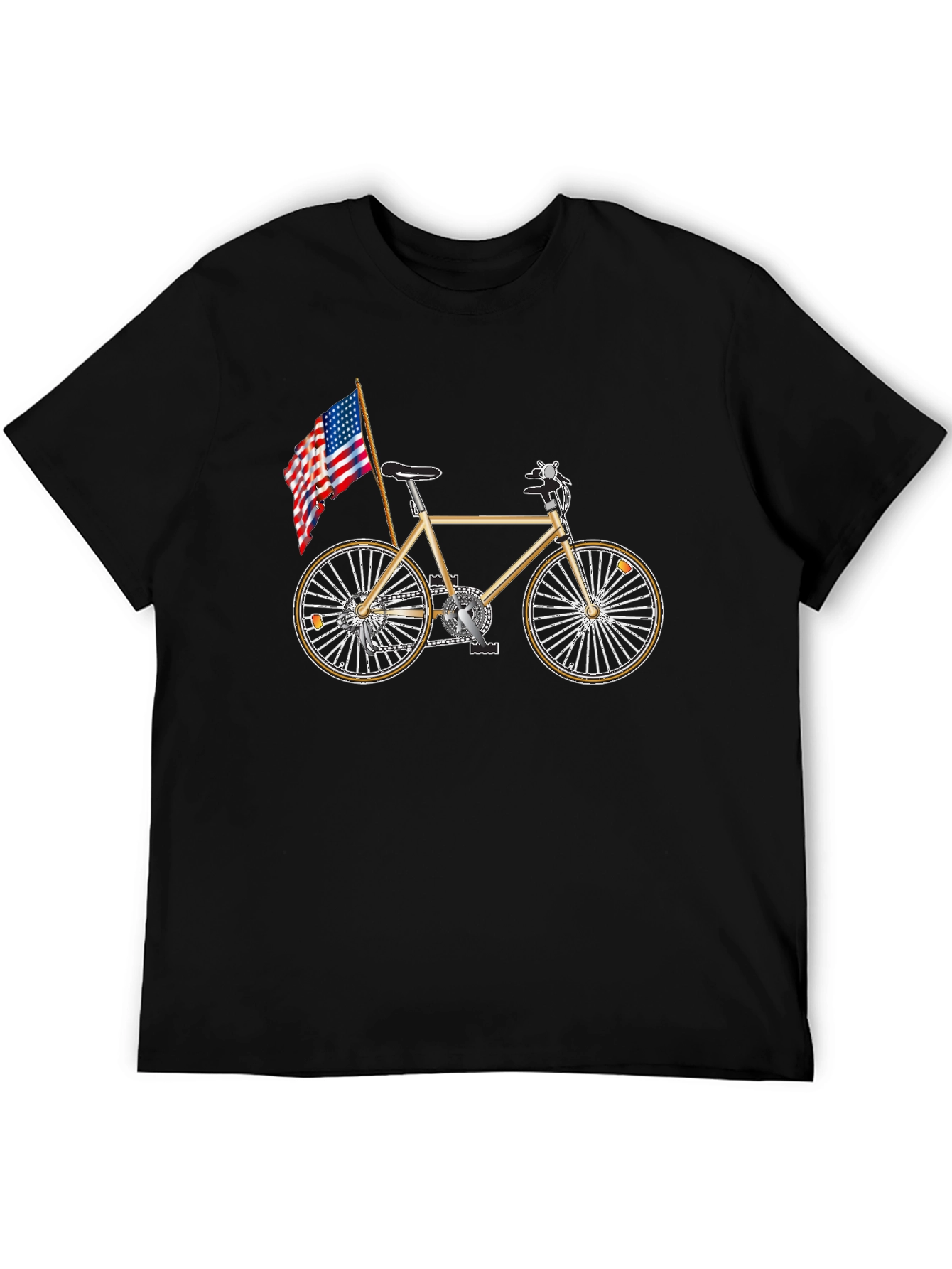 Patriotic Bicycle Graphic Tee
