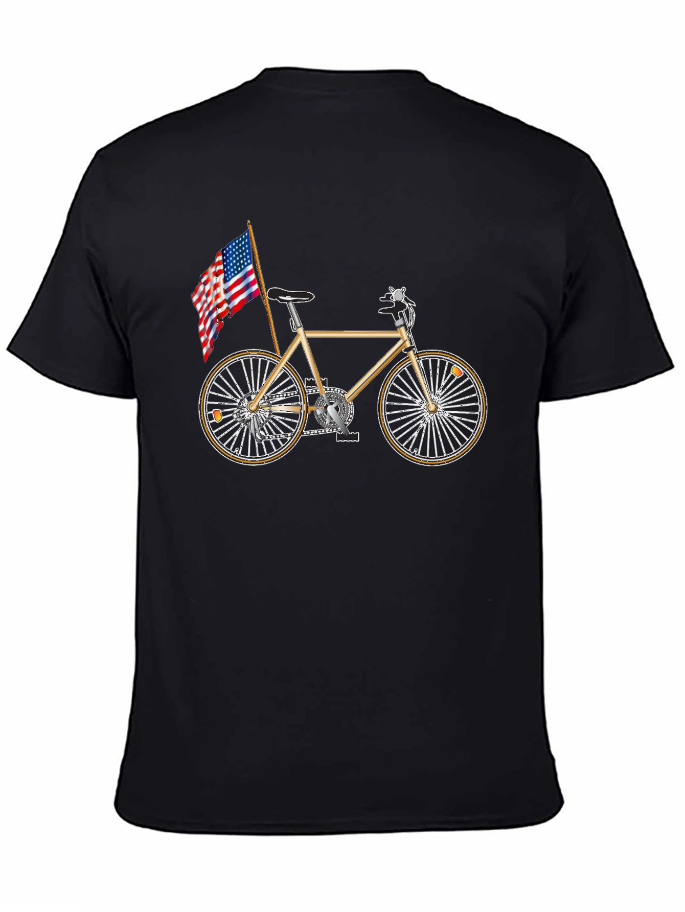 Patriotic Bicycle Graphic Tee
