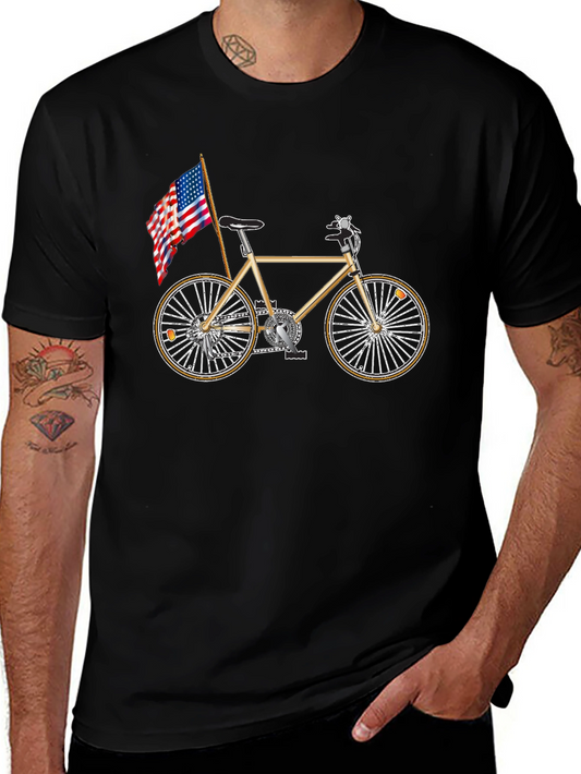 Patriotic Bicycle Graphic Tee
