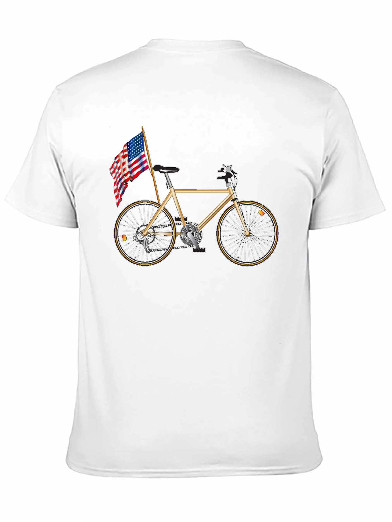 Patriotic Bicycle Graphic Tee