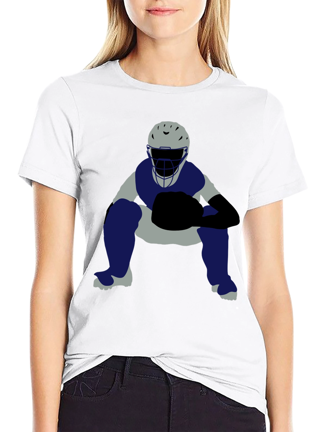Baseball Catcher Graphic T-Shirt