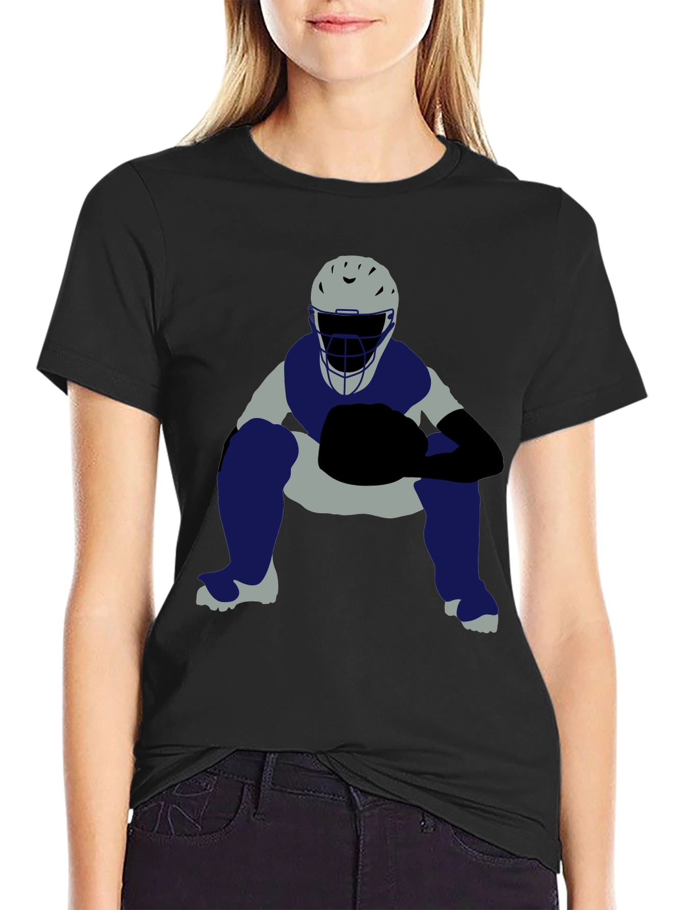 Baseball Catcher Graphic T-Shirt