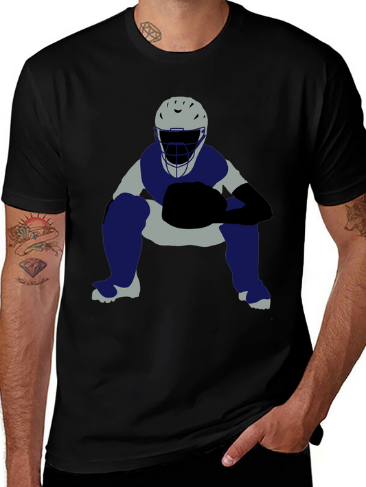 Baseball Catcher Graphic T-Shirt