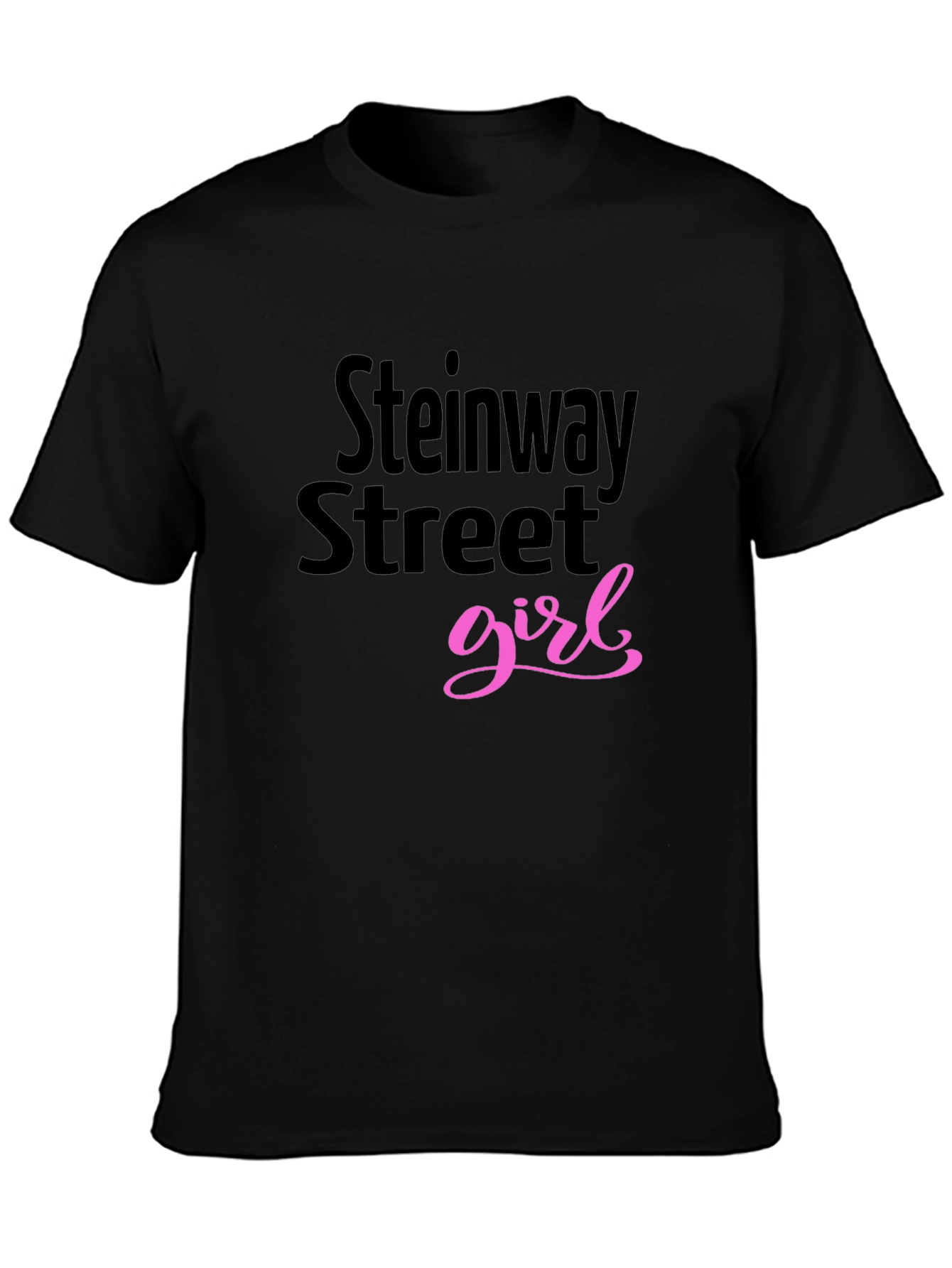 Steinway Street Girl Black Graphic Tee