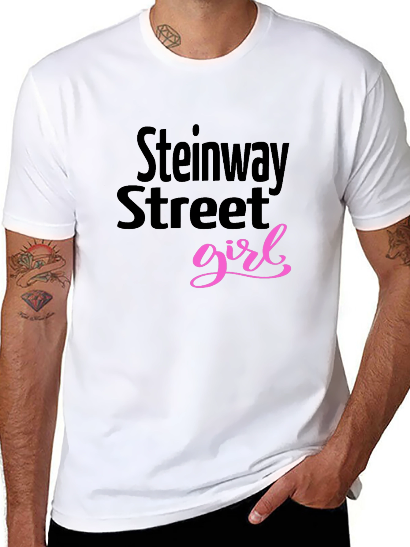 Steinway Street Girl Black Graphic Tee