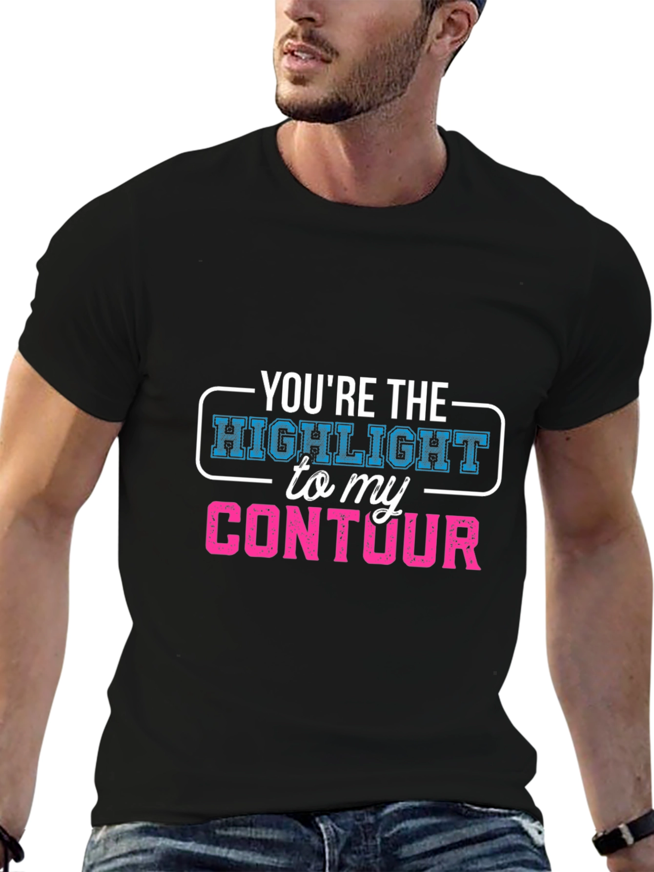 Highlight to My Contour Graphic T-Shirt