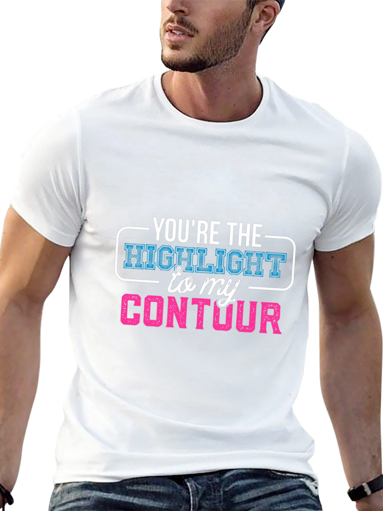 Highlight to My Contour Graphic T-Shirt