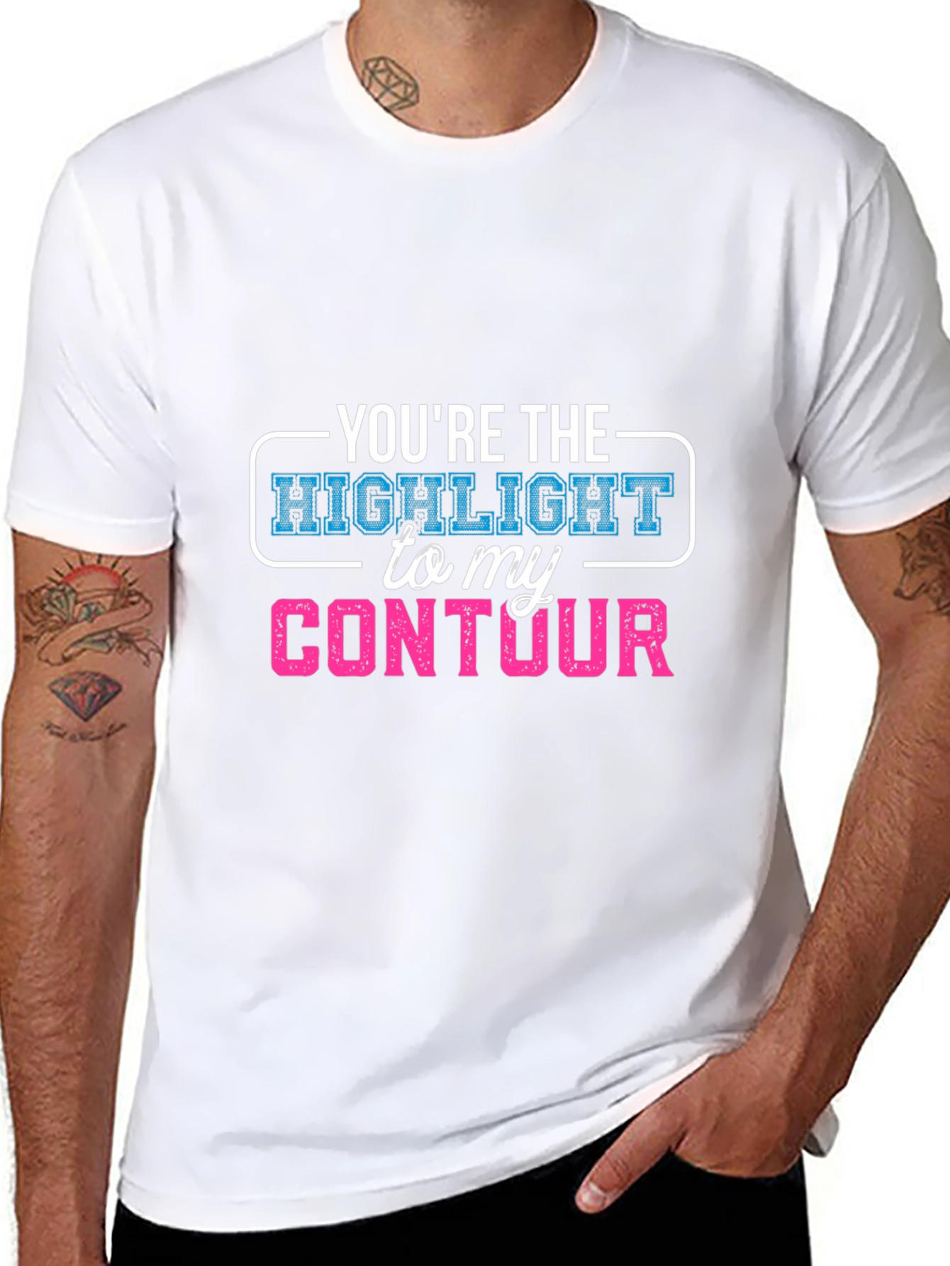 Highlight to My Contour Graphic T-Shirt