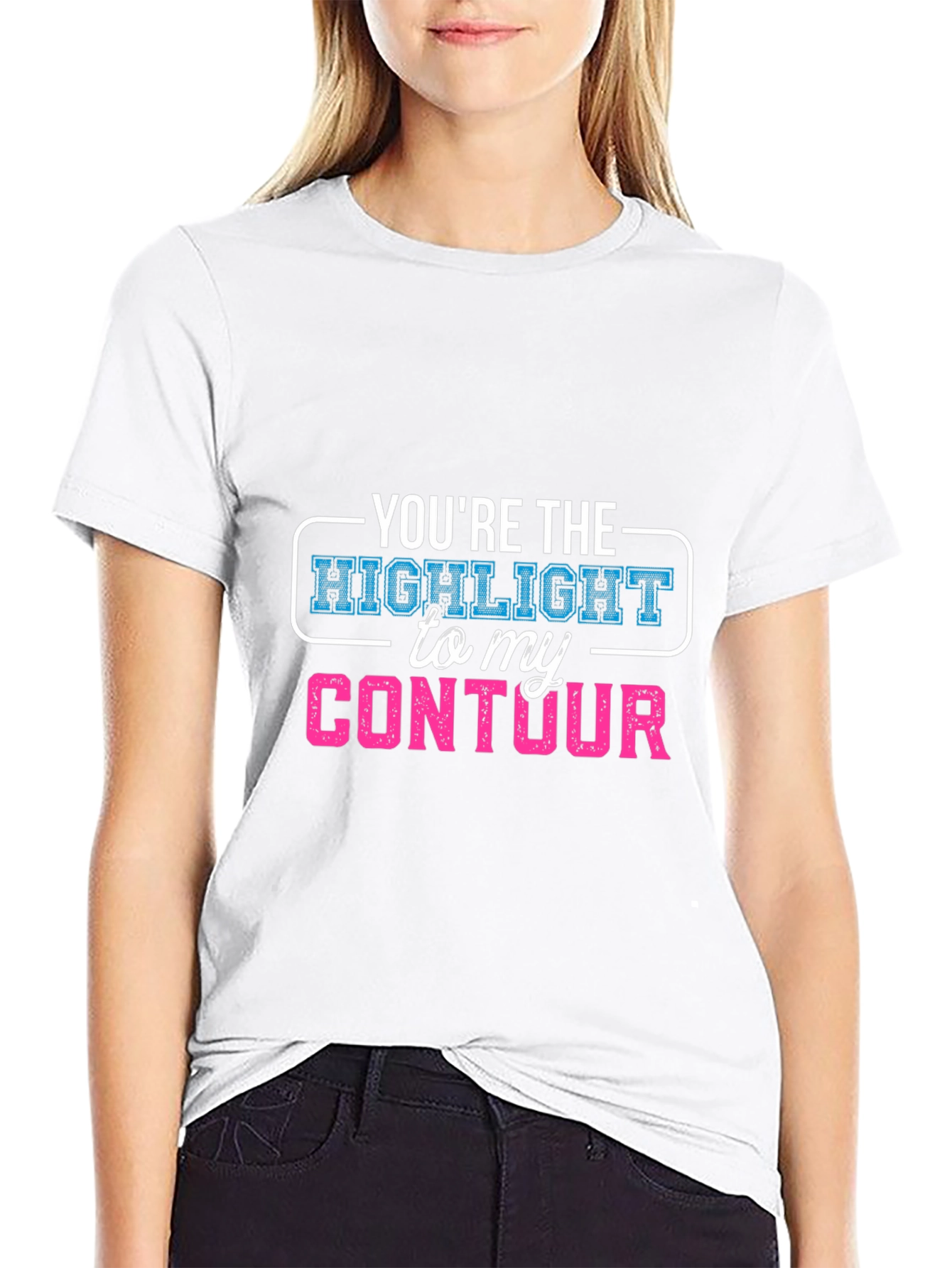 Highlight to My Contour Graphic T-Shirt