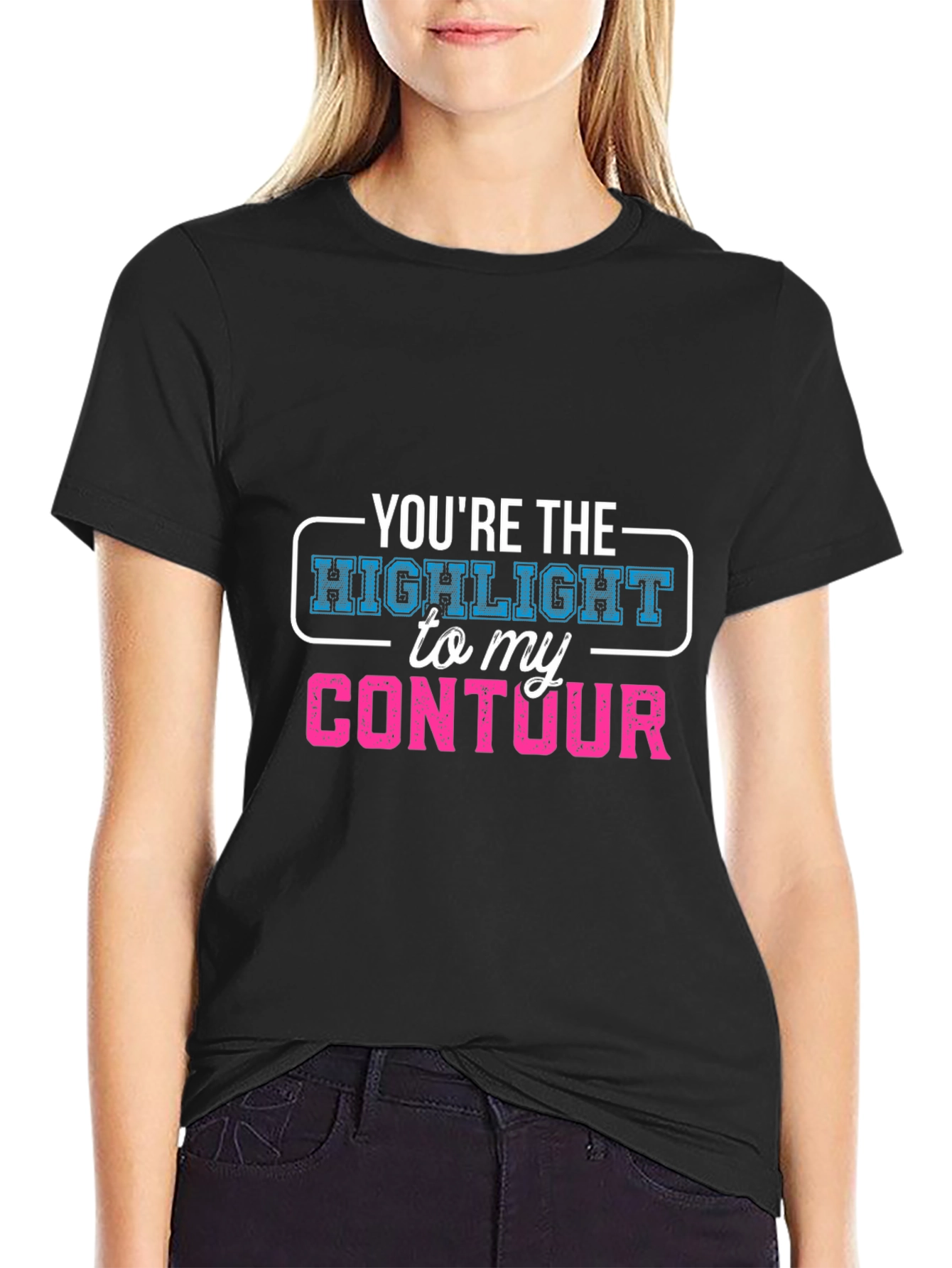 Highlight to My Contour Graphic T-Shirt