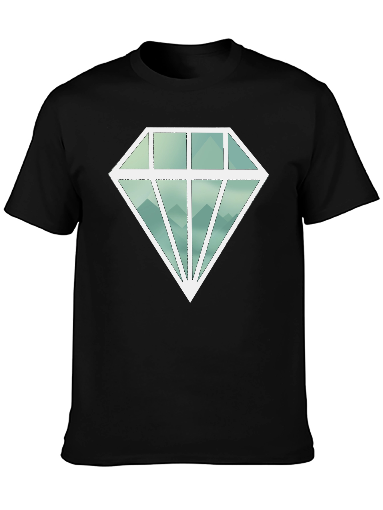Diamond Mountains Graphic Tee - Black