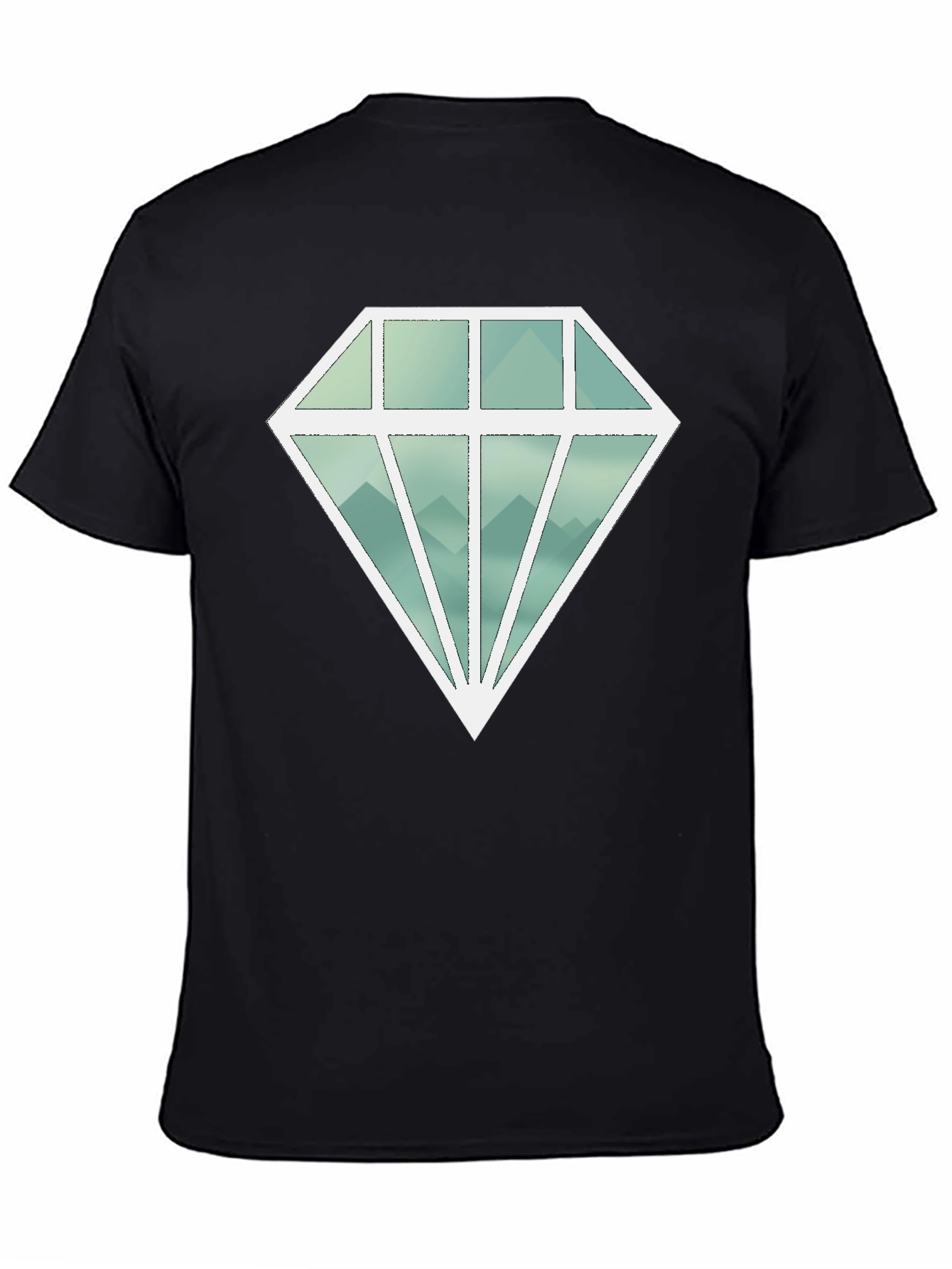 Diamond Mountains Graphic Tee - Black