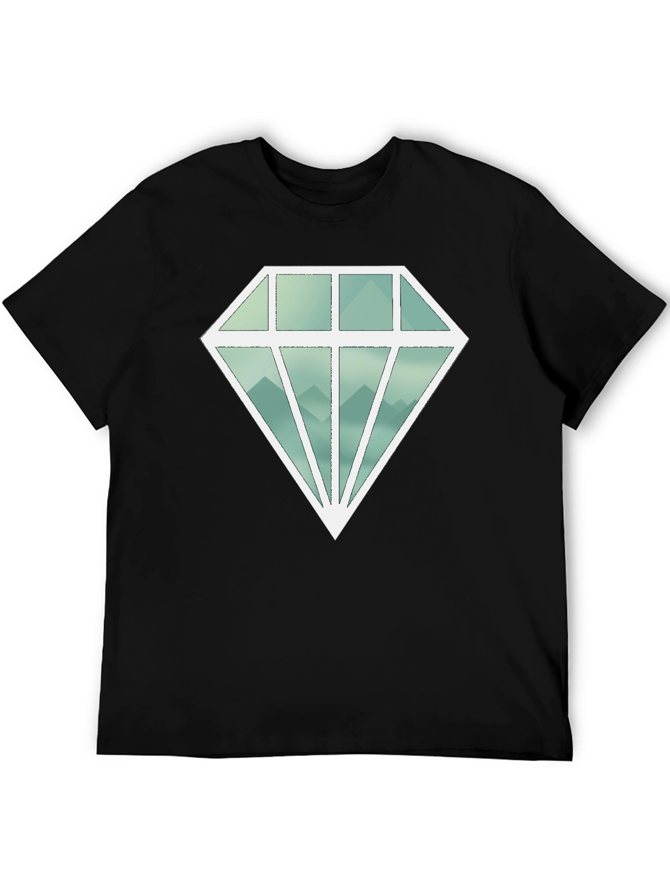 Diamond Mountains Graphic Tee - Black