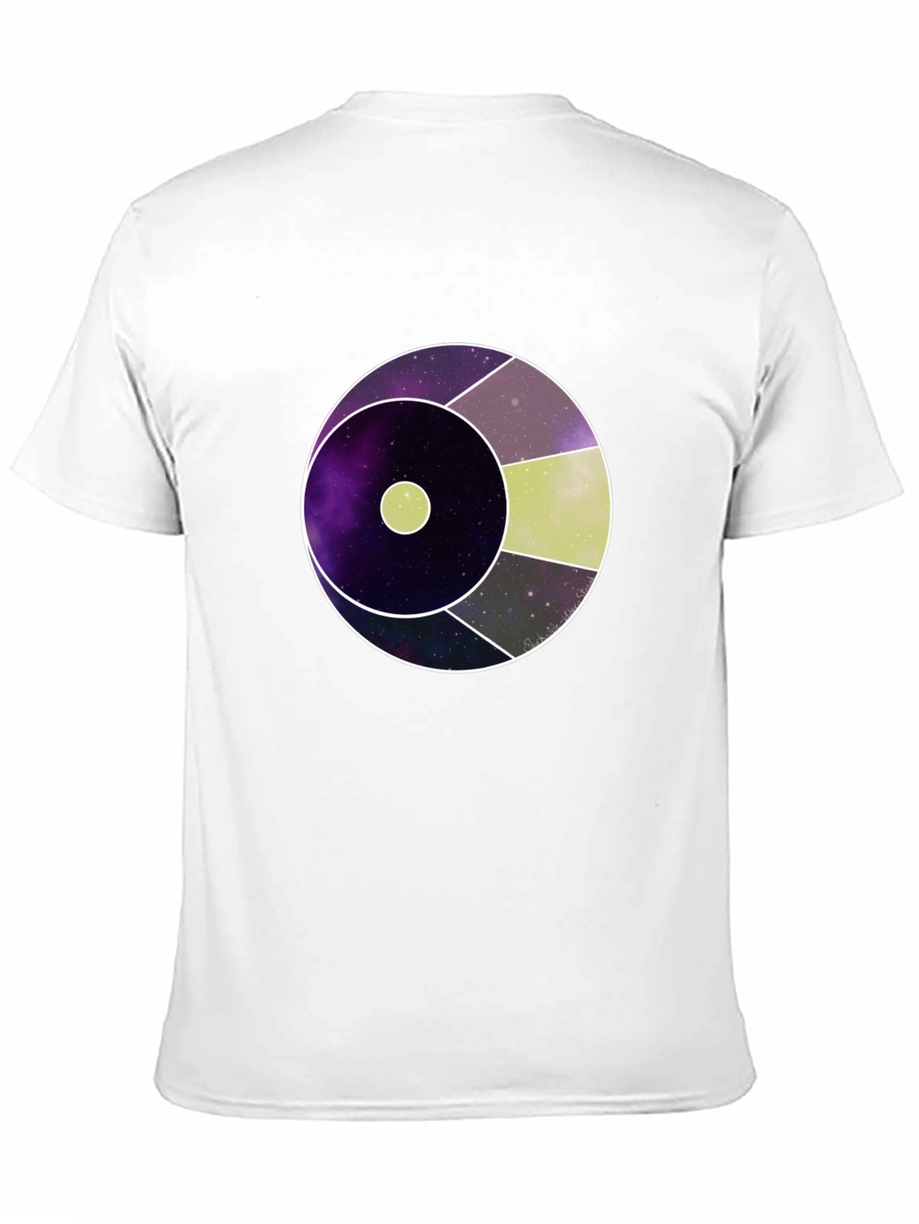 Galaxy Eye Graphic Print Black T-Shirt