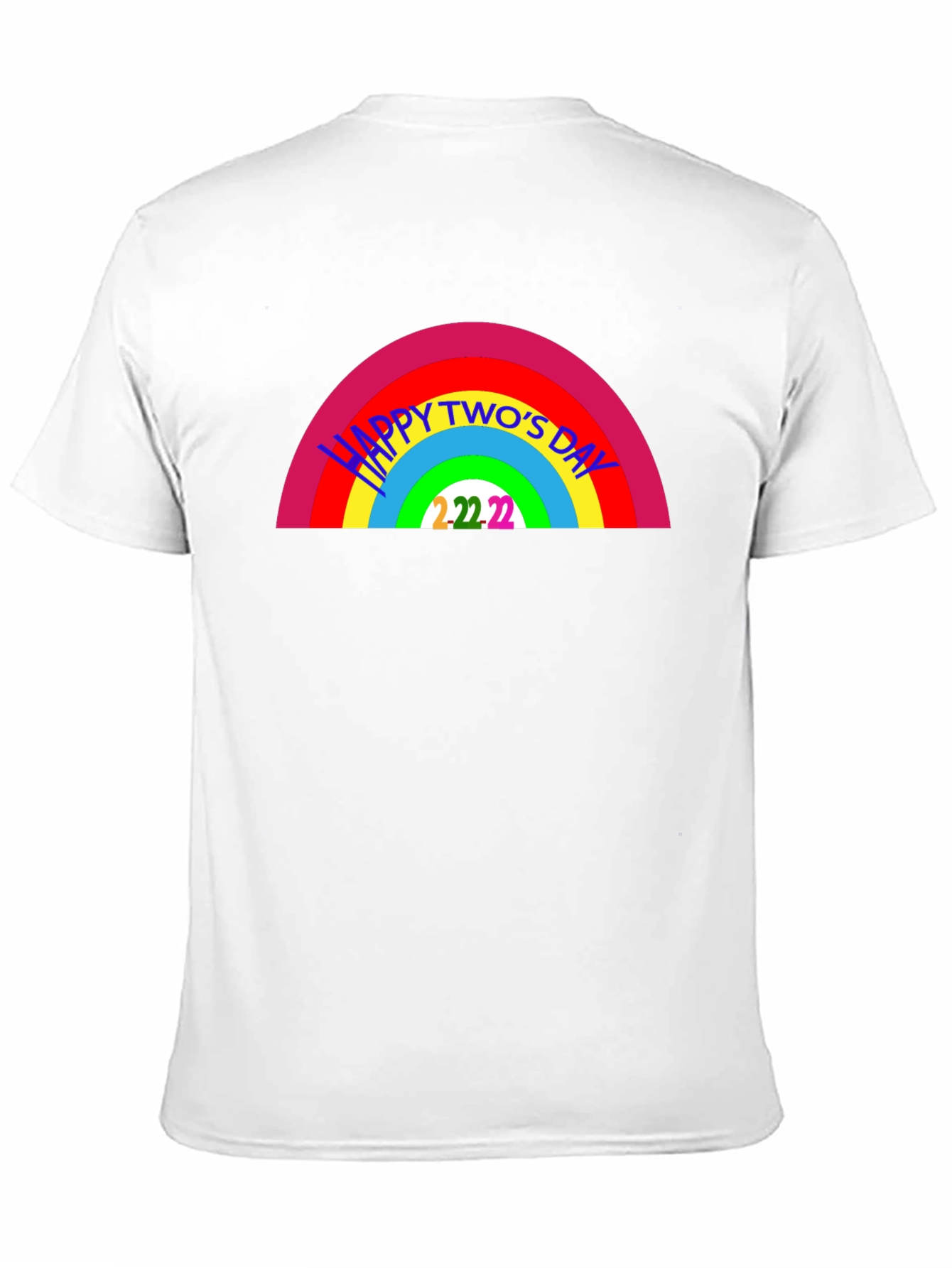 Happy Twos Day Rainbow T-Shirt - 2/22/22