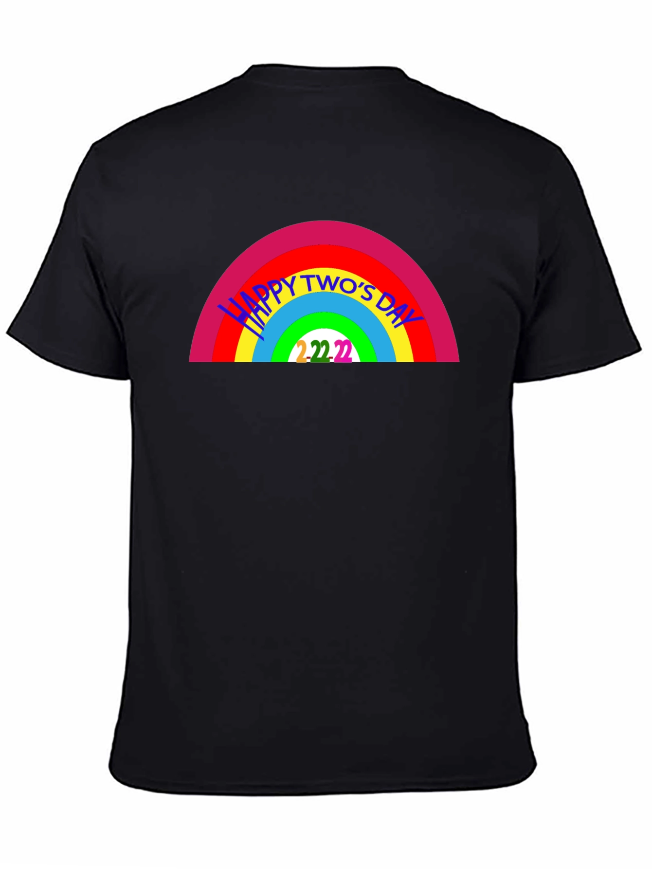 Happy Twos Day Rainbow T-Shirt - 2/22/22
