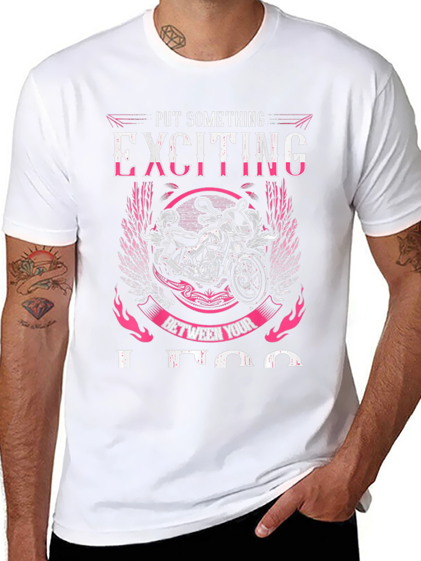 Exciting Motorcycle Graphic Tee - Ride in Style!