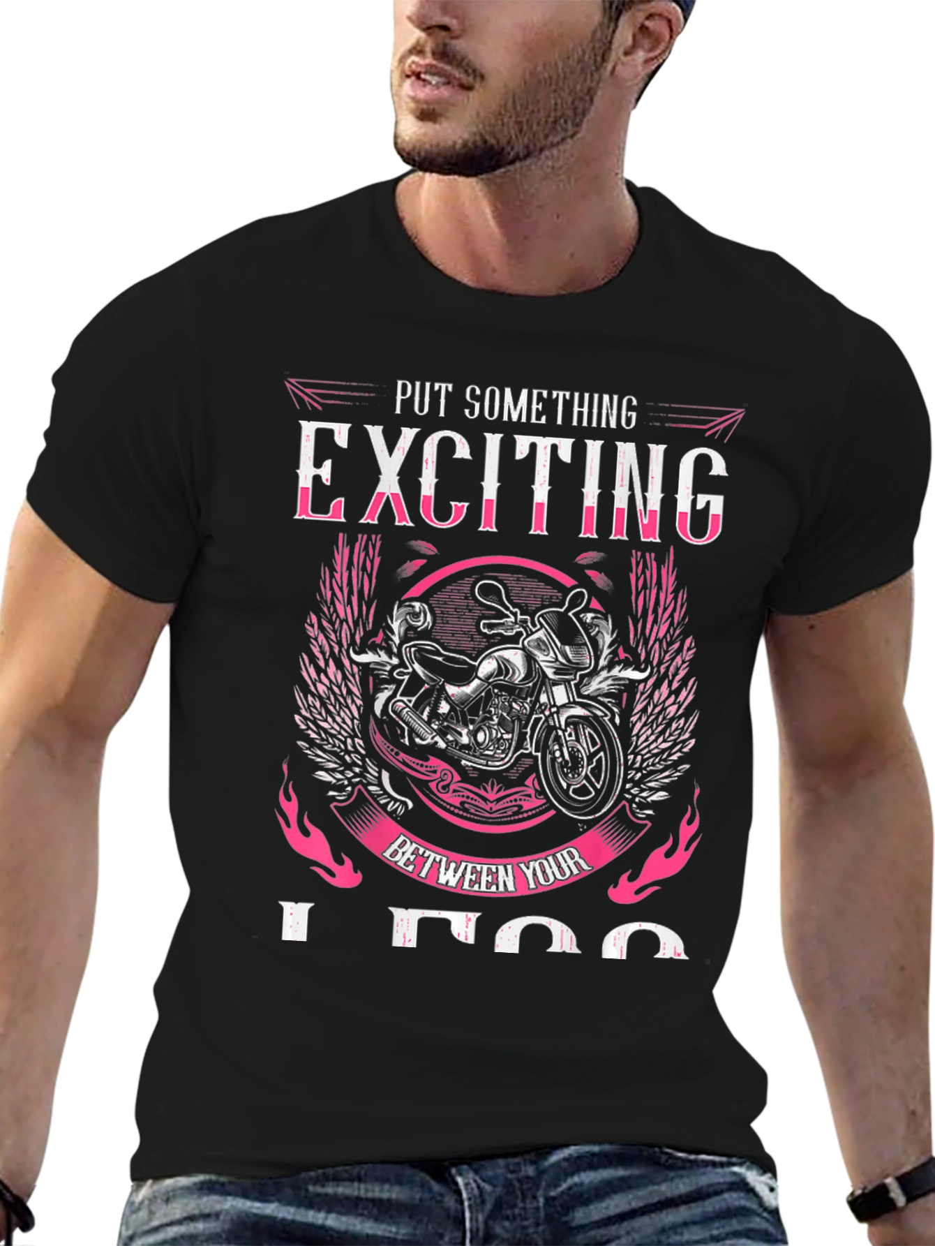 Exciting Motorcycle Graphic Tee - Ride in Style!