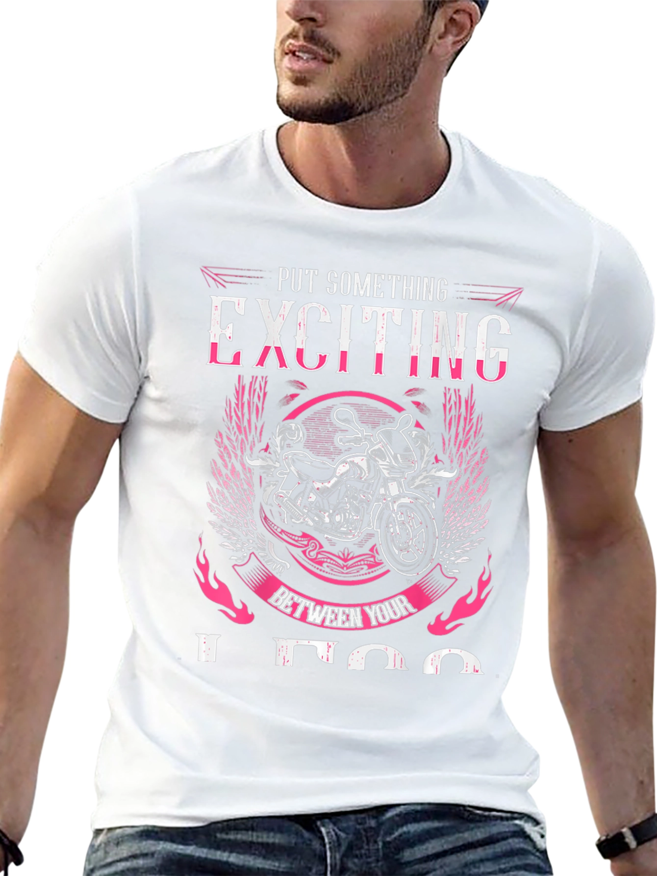 Exciting Motorcycle Graphic Tee - Ride in Style!