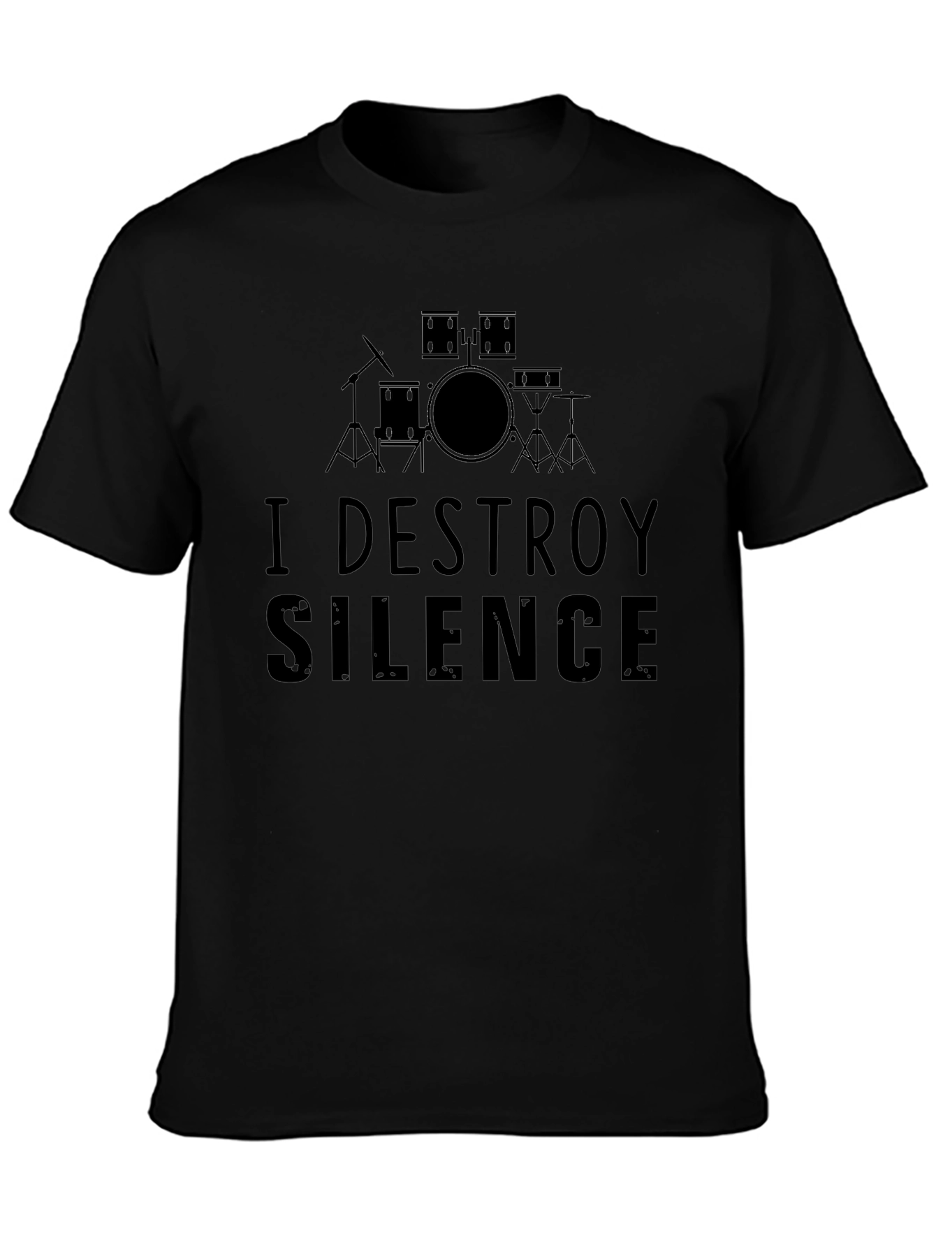 I Destroy Silence Drummer T-Shirt