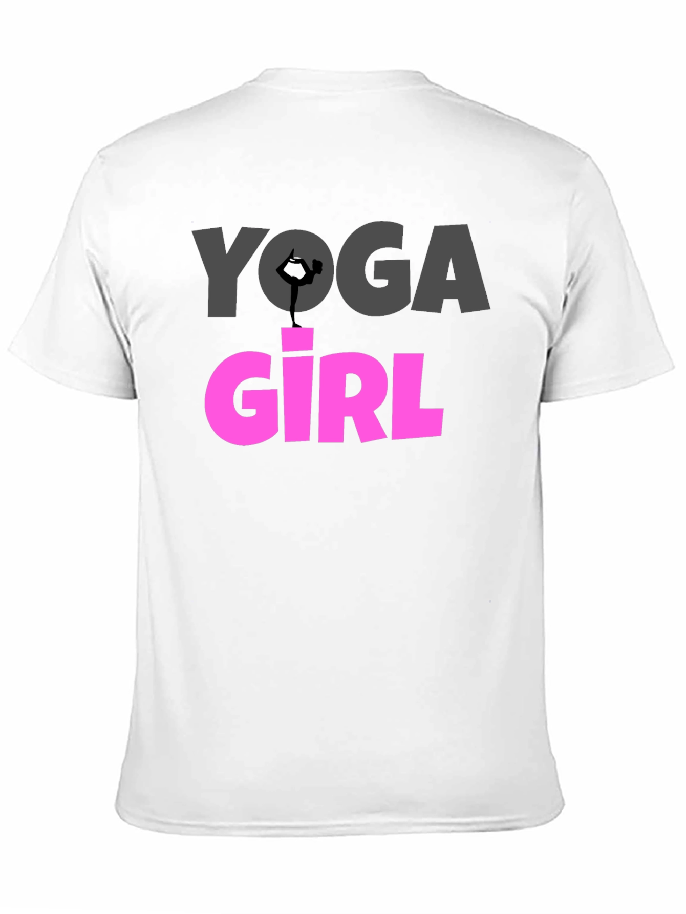 Yoga Girl Graphic Tee - Black Cotton T-Shirt