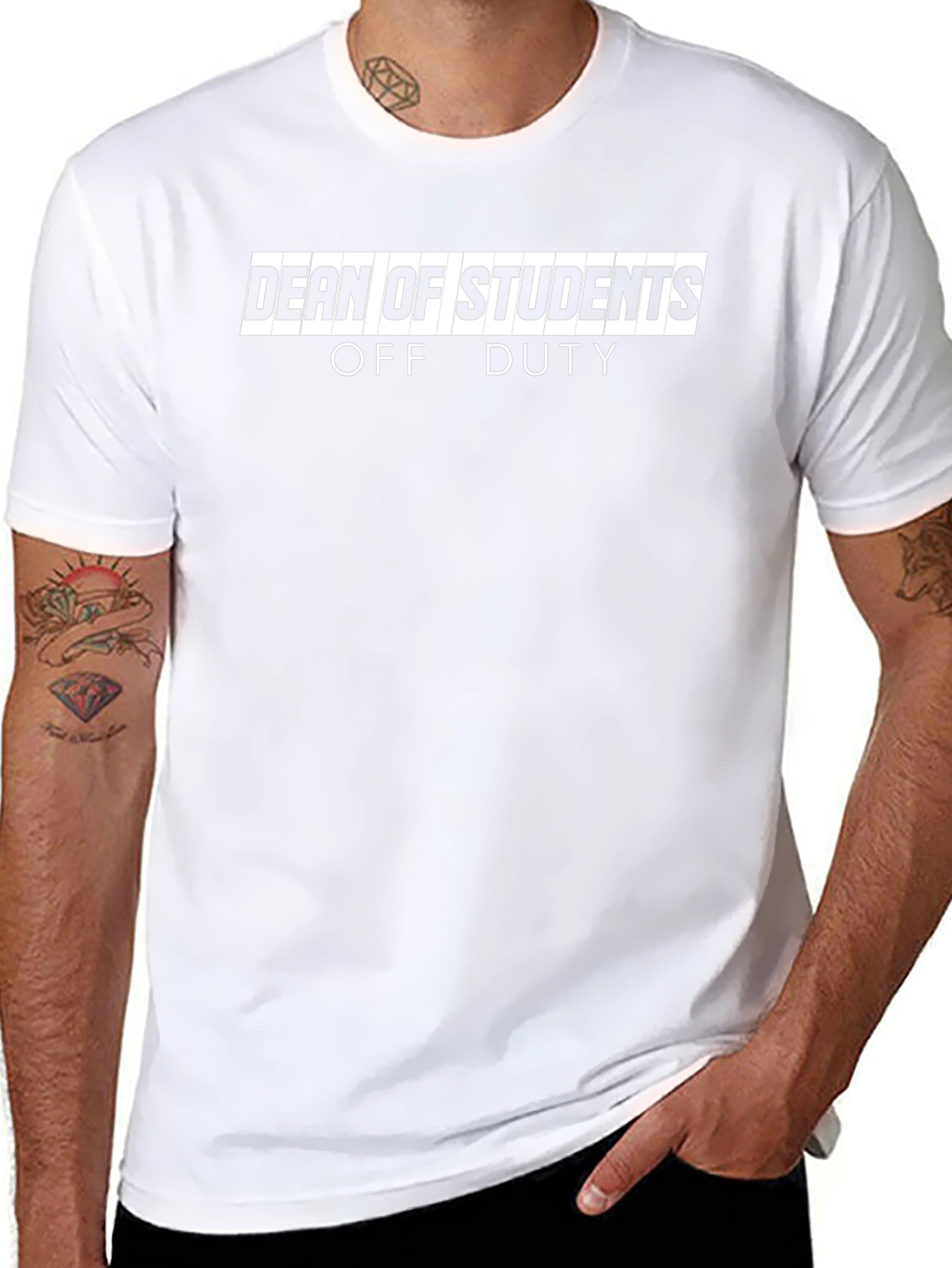 Dean of Students Off Duty Black T-Shirt