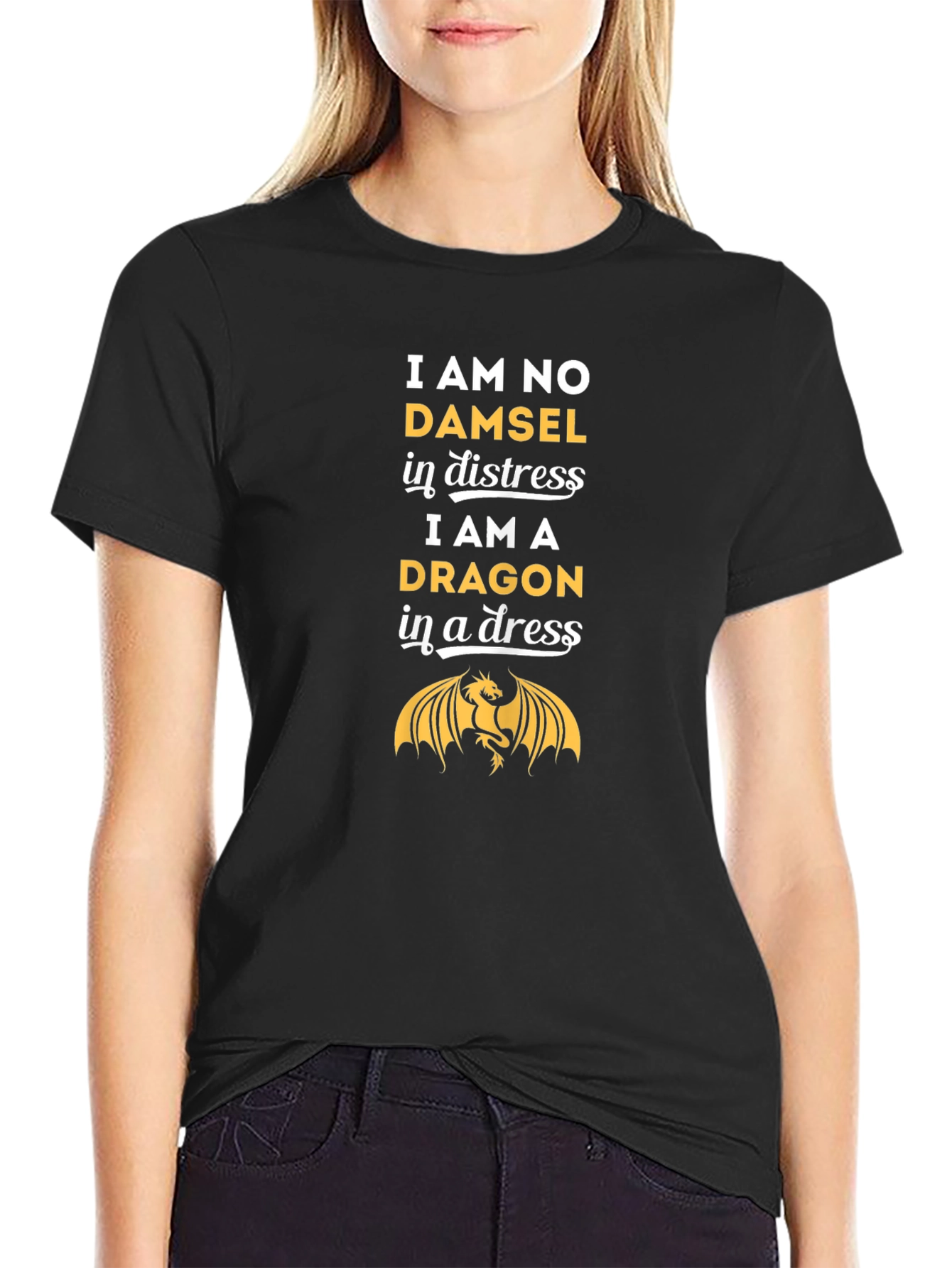Dragon in a Dress T-Shirt - Empowering Graphic Tee