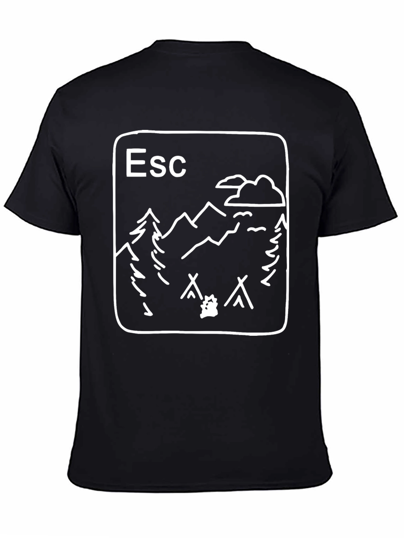Escape Outdoors Graphic Tee - Black Cotton